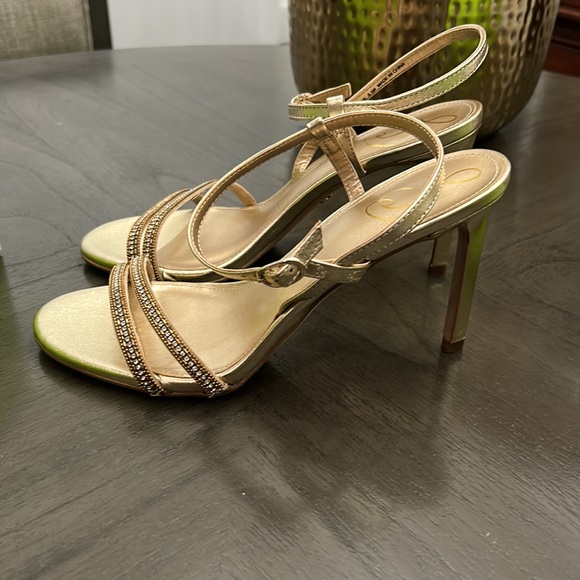 Sam Edelman Daisie Sandals Molten Gold - Picture 7 of 15